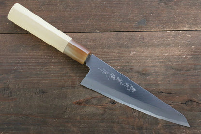 Thương hiệu Hideo Kitaoka Thép xanh No.2 Thép Damascus Dao lọc xương chuyên dụng Honesuki dao Nhật 150mm chuôi dao gỗ Mộc Lan