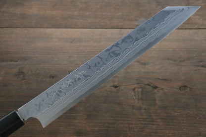 Thương hiệu Hideo Kitaoka Thép xanh No.2 Thép Damascus Dao thái cá sashimi chuyên dụng Yanagiba dao Nhật 210mm chuôi dao gỗ Đàn Hương