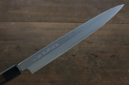 Thương hiệu Hideo Kitaoka Thép trắng No.2 Thép Damascus Dao thái cá shashimi chuyên dụng Yanagiba dao Nhật 300mm chuôi dao gỗ Đàn Hương