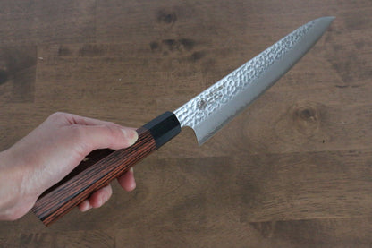 Marke Seki Kanetsugu Glattes Holz mit 7 Kanten VG2 handgeschmiedetes Messer Gyuto Mehrzweckmesser Japanisches Messer 200 mm 
