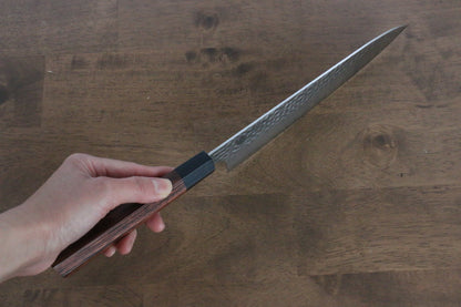 Thương hiệu Seki Kanetsugu Gỗ được mài nhẵn 7 cạnh VG2 dao rèn thủ công Dao đa năng Gyuto dao Nhật 200mm