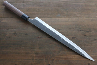 Katsushige Anryu 3 Layer Cladding Blue Super Core Hammerd Japanese Chef's Sujihiki-Slicer Knife 300mm - Japanny - Best Japanese Knife