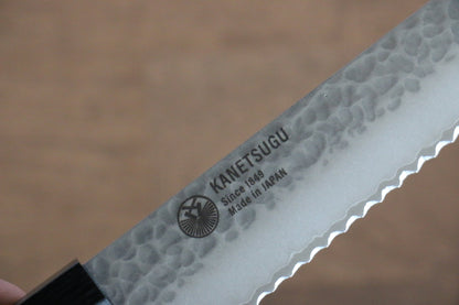 Thương hiệu Seki Kanetsugu Gỗ được mài nhẵn 7 cạnh VG2 dao rèn thủ công Dao cắt bánh mì chuyên dụng dao Nhật 210mm