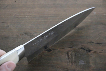 Takeshi Saji SRS13 Hammered Petty Japanese Chef Knife 130mm with Bone Handle - Japanny - Best Japanese Knife