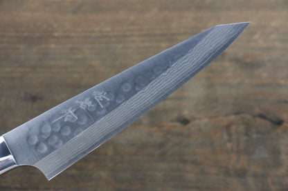 Takeshi Saji SRS13 Hammered Damascus Petty Japanese Chef Knife 130mm with White Stone handle - Japanny - Best Japanese Knife