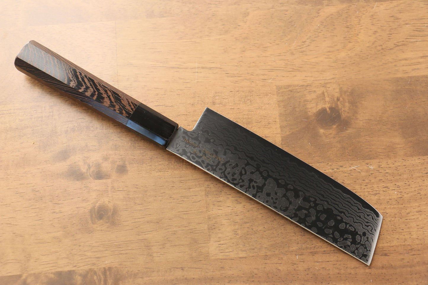 Sakai Takayuki Galaxy ZA-18 Damascus Nakiri Japanese Knife 165mm Wenge Handle - Japanny - Best Japanese Knife