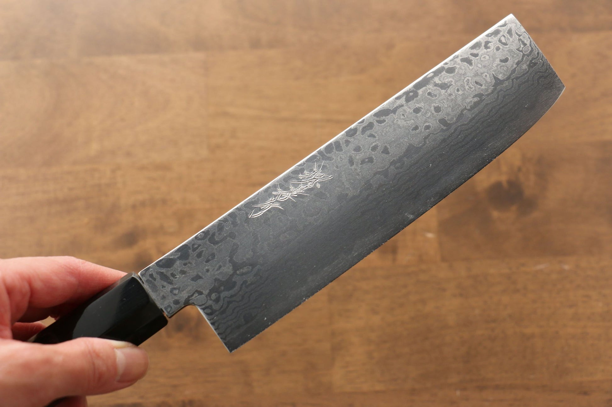 Sakai Takayuki Galaxy ZA-18 Damascus Nakiri Japanese Knife 165mm Wenge Handle - Japanny - Best Japanese Knife