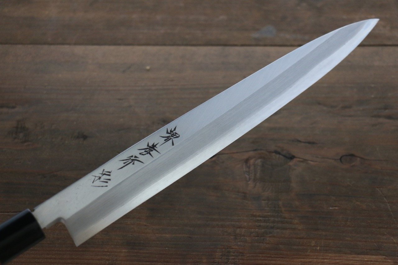 Sakai Takayuki INOX Hikari Lacquered Yanagiba Japanese Chef Knife With Saya - Japanny - Best Japanese Knife