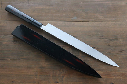 Sakai Takayuki INOX Akebono Lacquered Yanagiba Japanese Chef Knife with Saya - Japanny - Best Japanese Knife