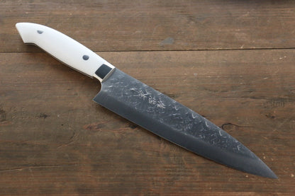 Takeshi Saji SRS13 Hammered Gyuto Japanese Chef Knife 210mm with White Stone Handle - Japanny - Best Japanese Knife