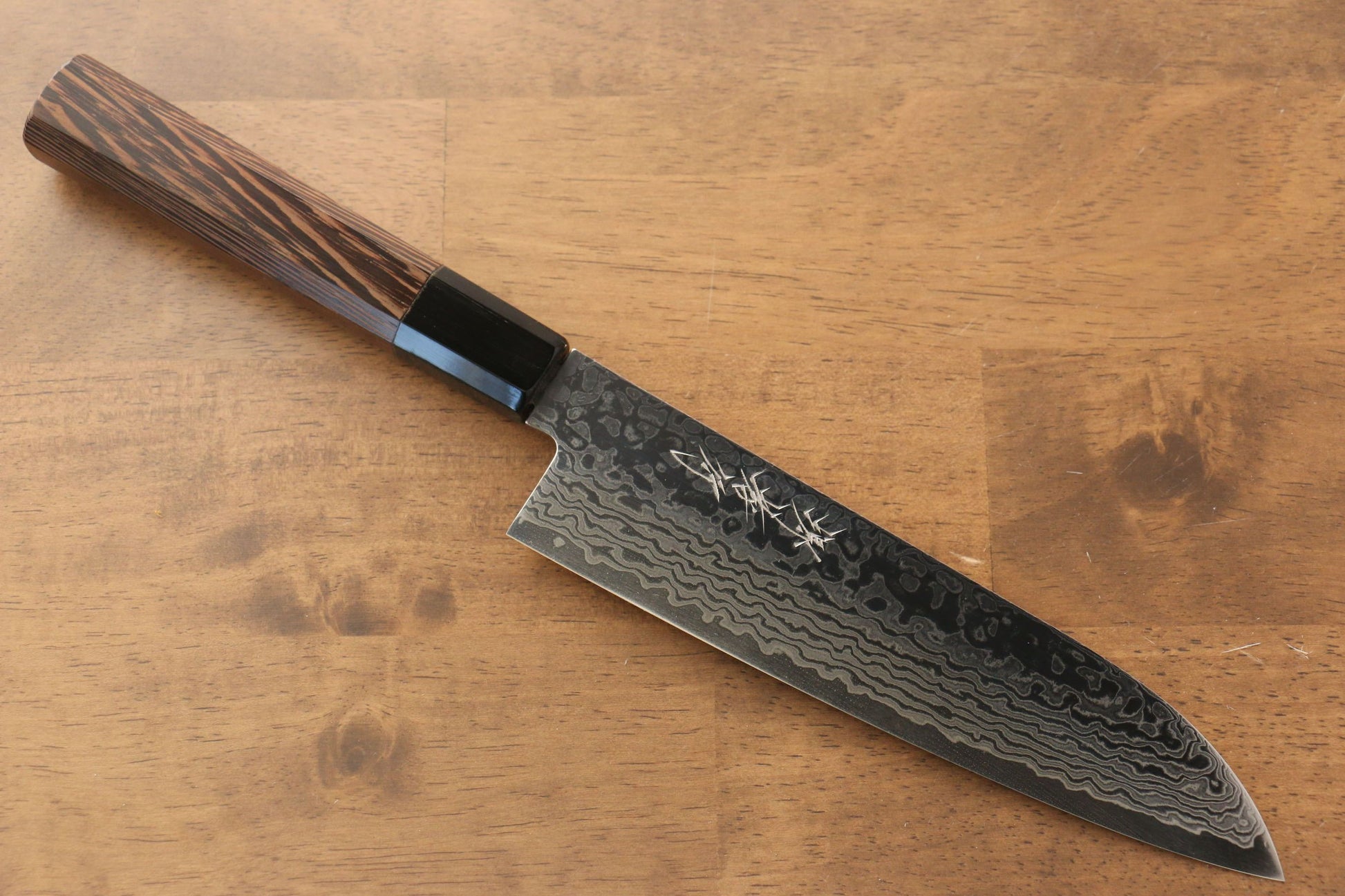 Sakai Takayuki Galaxy ZA-18 Damascus Santoku Japanese Knife 180mm Wenge Handle - Japanny - Best Japanese Knife