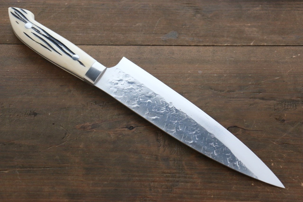 Takeshi Saji SRS13 Hammered Gyuto Japanese Chef Knife 210mm with Bone Handle - Japanny - Best Japanese Knife