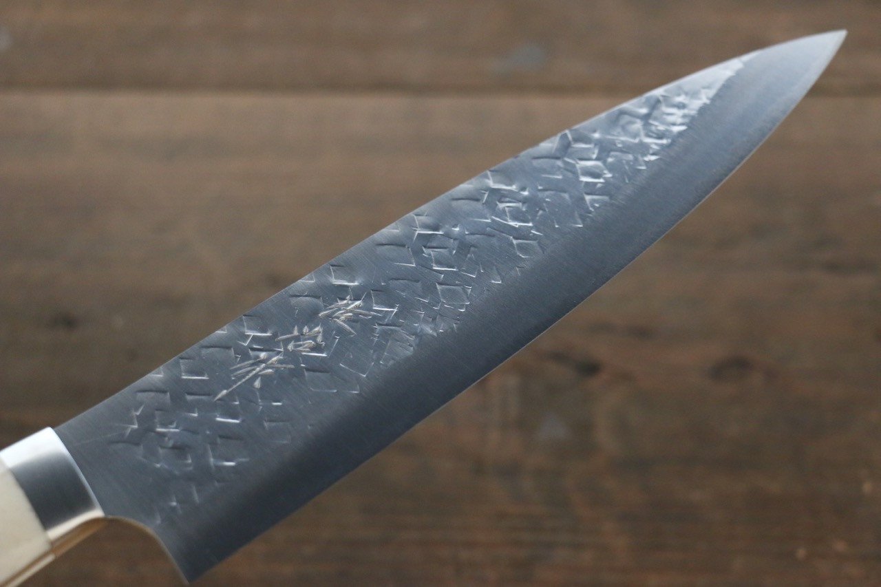 Takeshi Saji SRS13 Hammered Gyuto Japanese Chef Knife 210mm with Bone Handle - Japanny - Best Japanese Knife