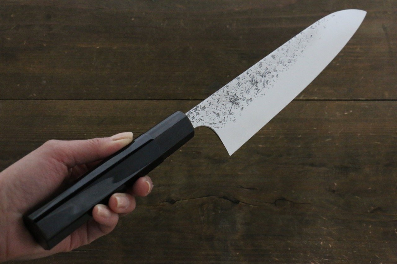 Yu Kurosaki Shizuku R2/SG2 Hammered Gyuto Japanese Chef Knife 210mm with Chinkin saya - Japanny - Best Japanese Knife