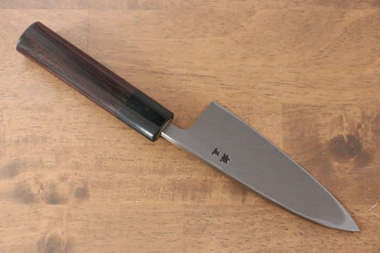 Jikko Silver Steel No.3 Deba Japanese Knife 120mm Shitan Handle - Japanny - Best Japanese Knife