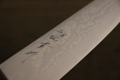 Shigeki Tanaka VG10 17 Layer Damascus Hand Forged Japanese Chef's Santoku Knife 165mm - Japanny - Best Japanese Knife