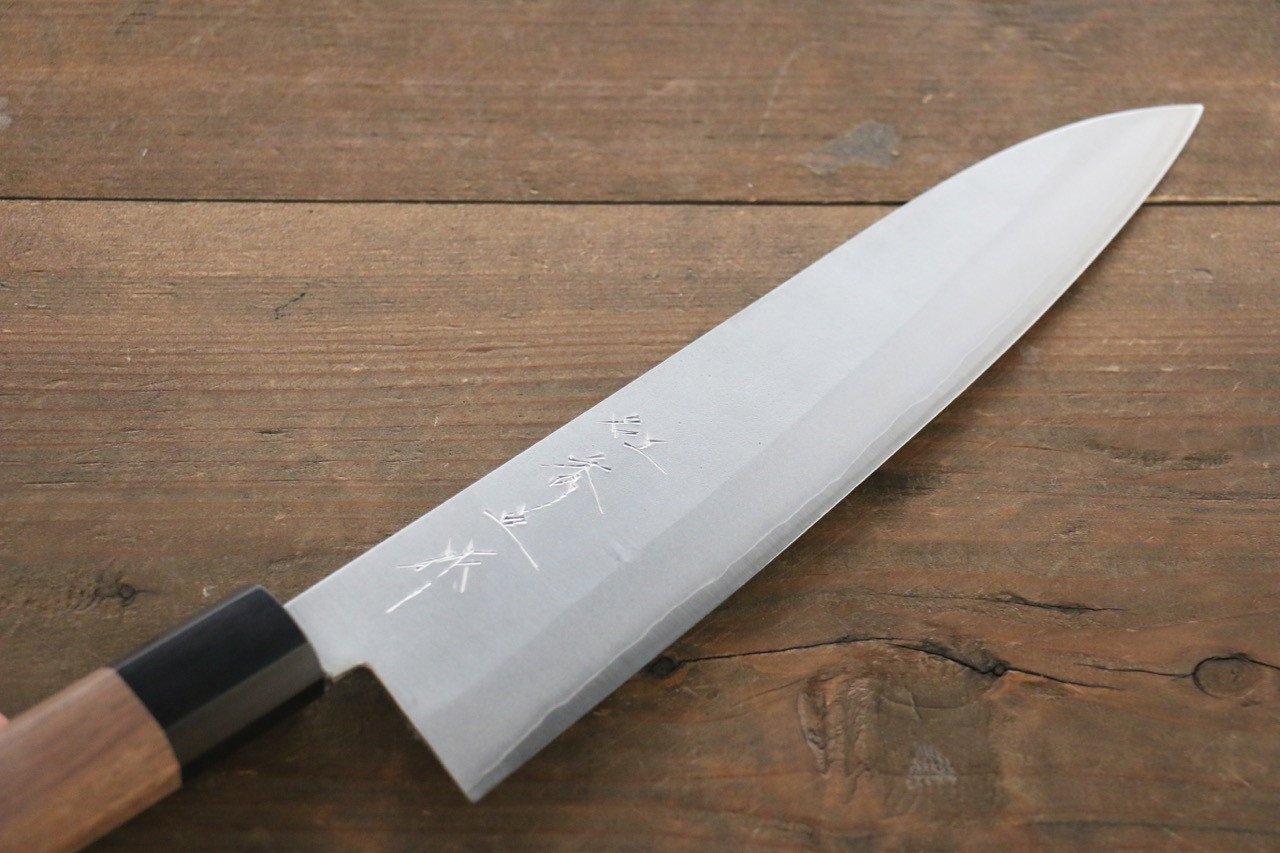 Shigeki Tanaka Silver Steel No.3 Nashiji Finish Gyuto Japanese Chef Knife 210mm - Japanny - Best Japanese Knife