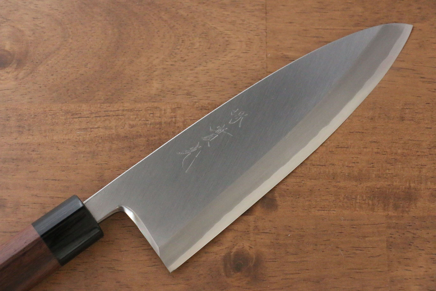 Jikko Silver Steel No.3 Deba Japanese Knife 195mm Shitan Handle - Japanny - Best Japanese Knife