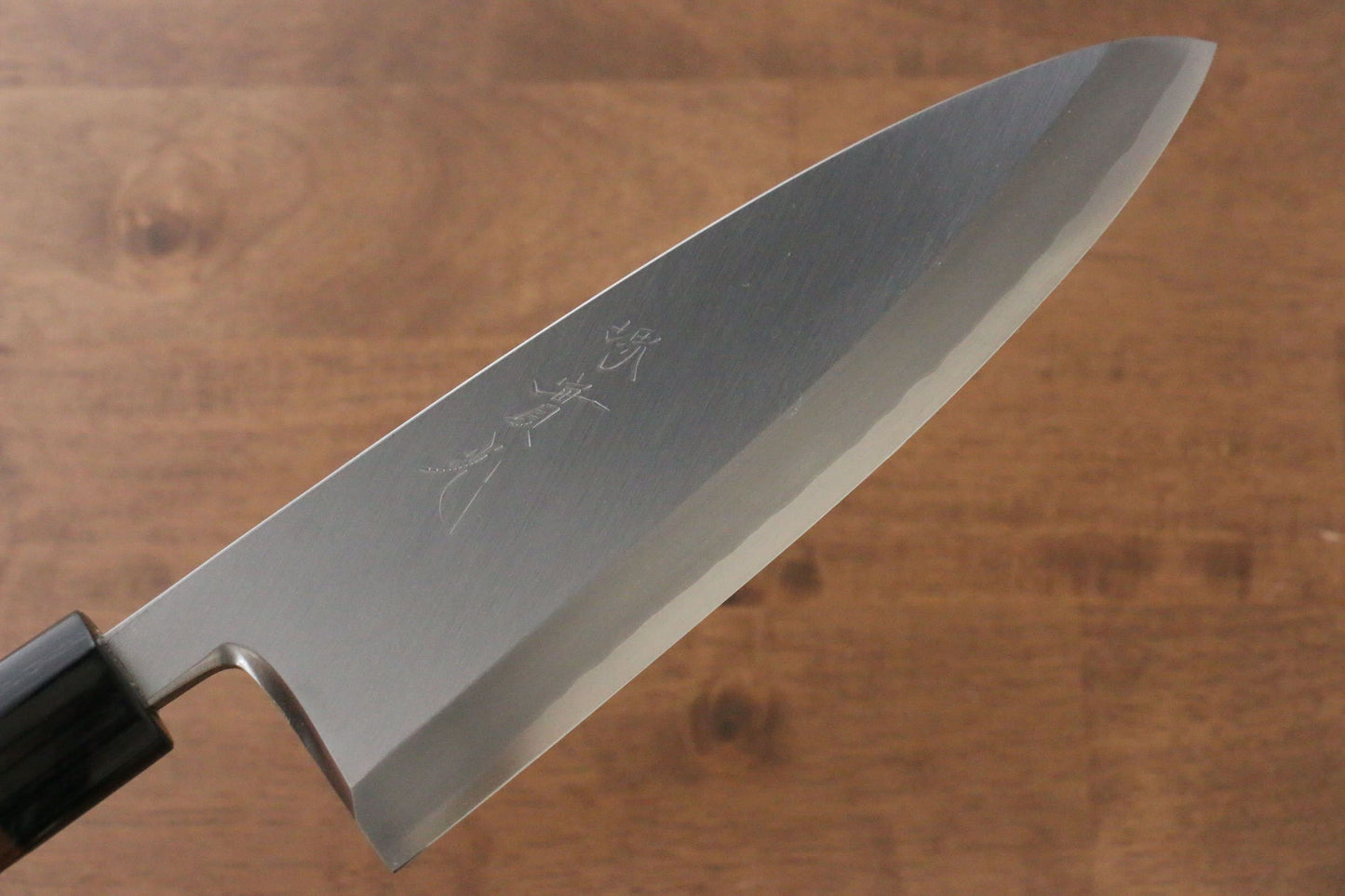 Jikko Silver Steel No.3 Deba Japanese Knife 195mm Shitan Handle - Japanny - Best Japanese Knife