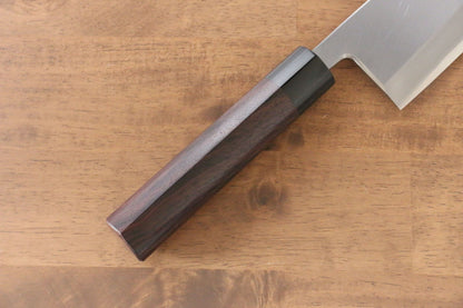 Jikko Silver Steel No.3 Deba Japanese Knife 210mm Shitan Handle - Japanny - Best Japanese Knife