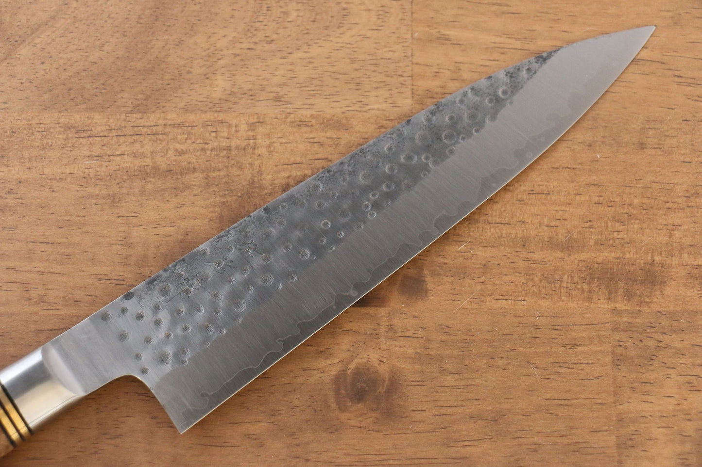 Takeshi Saji R2/SG2 Hammered(Maru) Gyuto Japanese Knife 210mm Chinese Quince Handle - Japanny - Best Japanese Knife