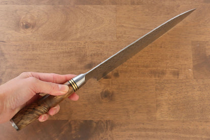 Takeshi Saji R2/SG2 Hammered(Maru) Gyuto Japanese Knife 210mm Chinese Quince Handle - Japanny - Best Japanese Knife