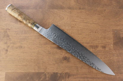 Takeshi Saji R2/SG2 Hammered(Maru) Gyuto Japanese Knife 240mm Chinese Quince Handle - Japanny - Best Japanese Knife