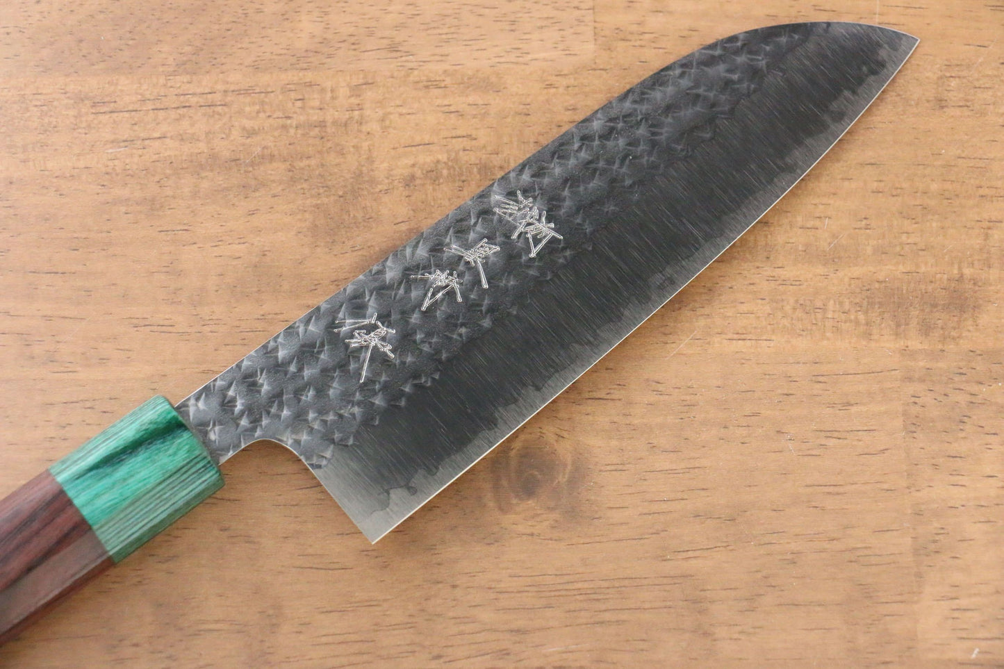 Yu Kurosaki Senko R2/SG2 Hammered Santoku Japanese Knife 165mm Shitan Handle - Japanny - Best Japanese Knife