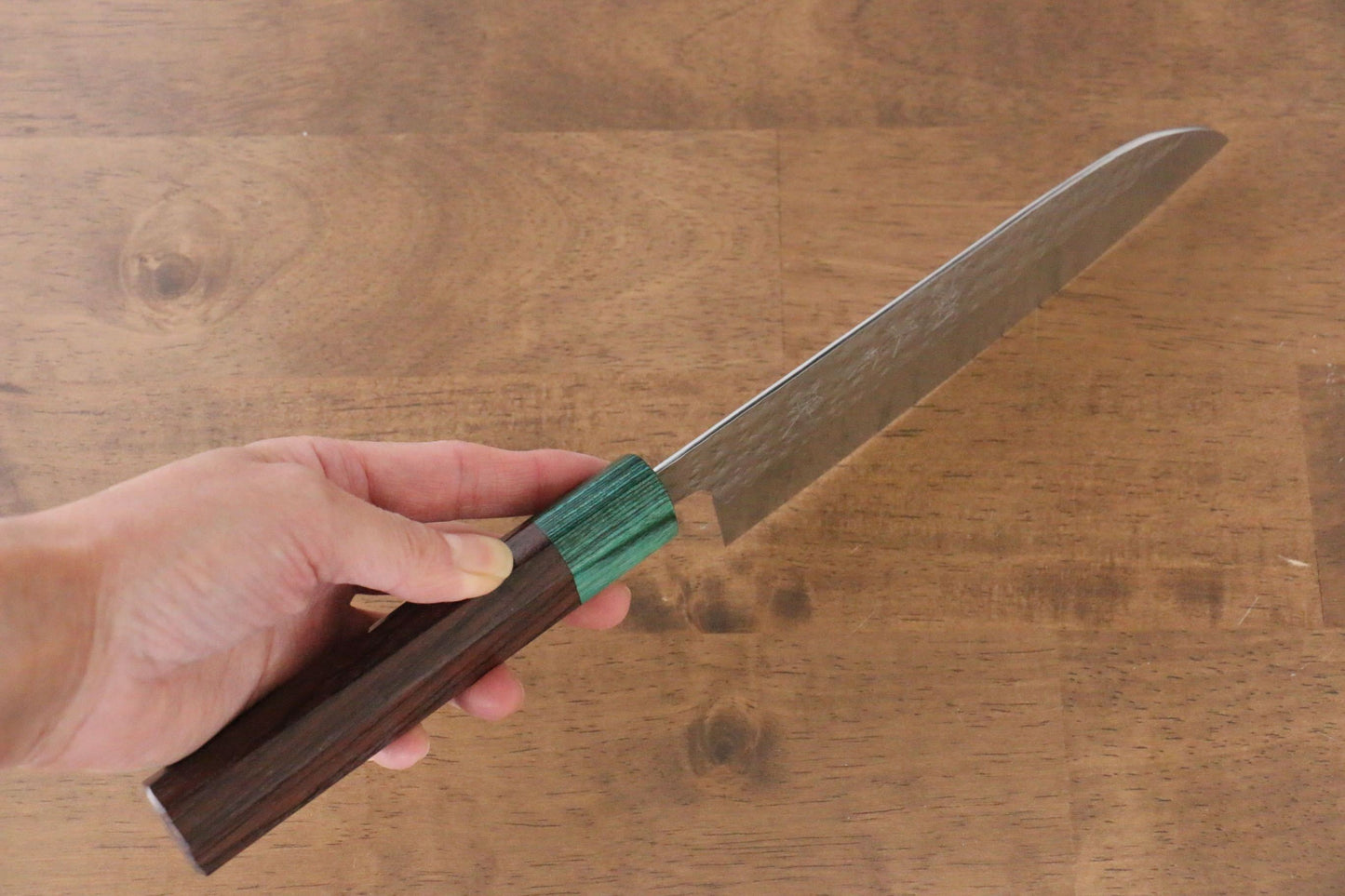 Yu Kurosaki Senko R2/SG2 Hammered Santoku Japanese Knife 165mm Shitan Handle - Japanny - Best Japanese Knife