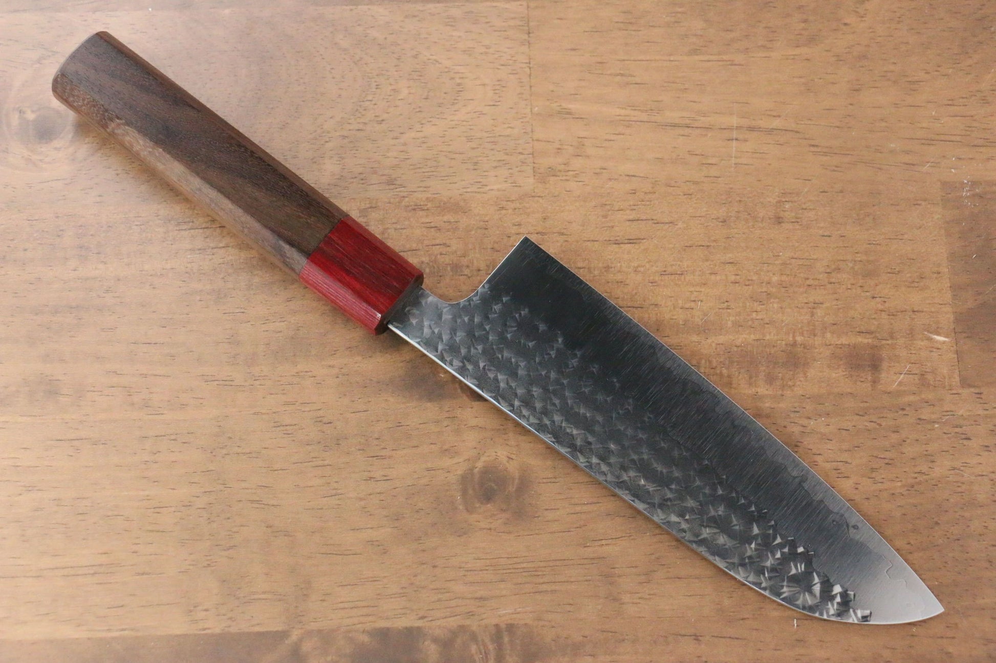 Yu Kurosaki Senko R2/SG2 Hammered Santoku Japanese Knife 165mm Shitan Handle - Japanny - Best Japanese Knife