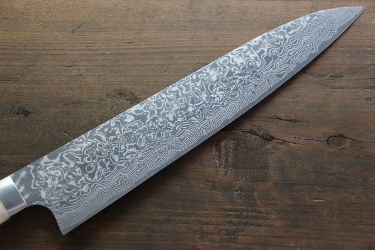 Saji R2/SG2 Black Damascus Gyuto Japanese Chef Knife 240mm with Bone Handle - Japanny - Best Japanese Knife