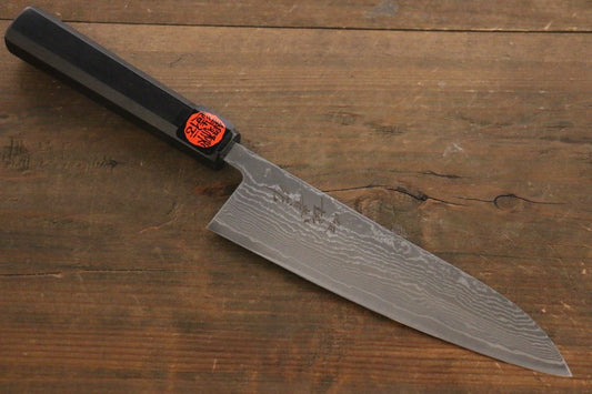 Shigeki Tanaka R2 Black Damascus Gyuto Japanese Chef Knife 180mm - Japanny - Best Japanese Knife