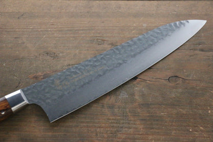 Sakai Takayuki 33 Layer Damascus VG10  Gyuto Japanese Chef Knife 210mm with Desert Iron Wood - Japanny - Best Japanese Knife