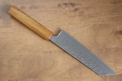 Thương hiệu Seisuke Tsukikage AUS10 Đánh bóng Thép Damascus rèn thủ công Dao đa năng Bunka dao Nhật 170mm chuôi dao gỗ Sồi