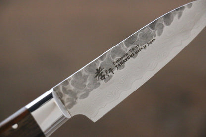 Sakai Takayuki 33 Layer Damascus VG10  Petty Japanese Chef Knife 80mm with Desert Iron Wood - Japanny - Best Japanese Knife