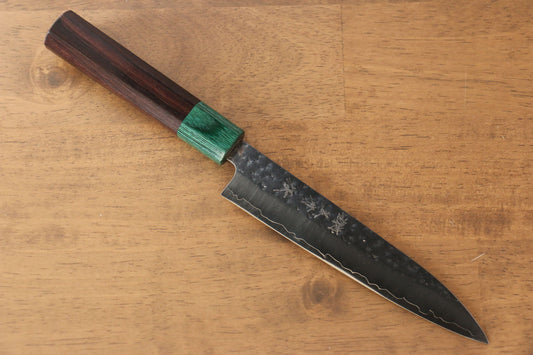 Yu Kurosaki Senko R2/SG2 Hammered Petty-Utility Japanese Knife 150mm Shitan Handle - Japanny - Best Japanese Knife