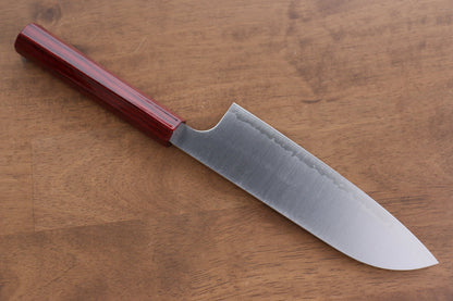 Thương hiệu Kei Kobayashi R2/SG2 Dao đa năng Santoku dao Nhật 170mm chuôi dao sơn mài đỏ