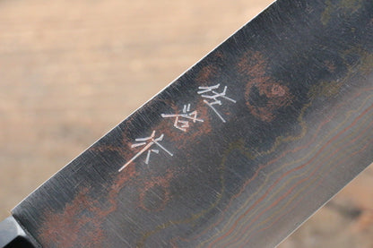 Takeshi Saji Blue Steel No.2 Colored Damascus Gyuto Japanese Knife 270mm with Ebony with Ring Handle - Japanny - Best Japanese Knife