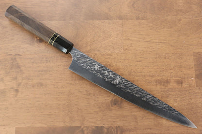 Yu Kurosaki Raijin Cobalt Special Steel Hammered Sujihiki Japanese Knife 240mm Special handle 7 Handle - Japanny - Best Japanese Knife