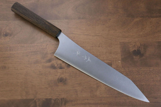 Thương hiệu Yu Kurosaki Vầng trăng HAP40 Dao đa năng Gyuto dao Nhật 240mm chuôi chuôi  dao gỗ Sồi