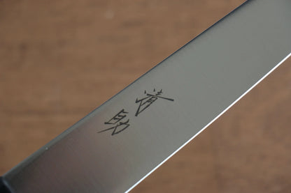 Thương hiệu Seisuke Thép Molybdenum (MOL) Dao cắt lát chuyên dụng dao Nhật 210mm chuôi dao gỗ Pakka đen