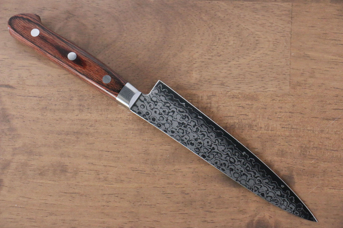 Sakai Takayuki VG10 17 Layer Damascus Mirrored Finish Japanese Santoku & Petty Japanese Knife mm - Japanny - Best Japanese Knife