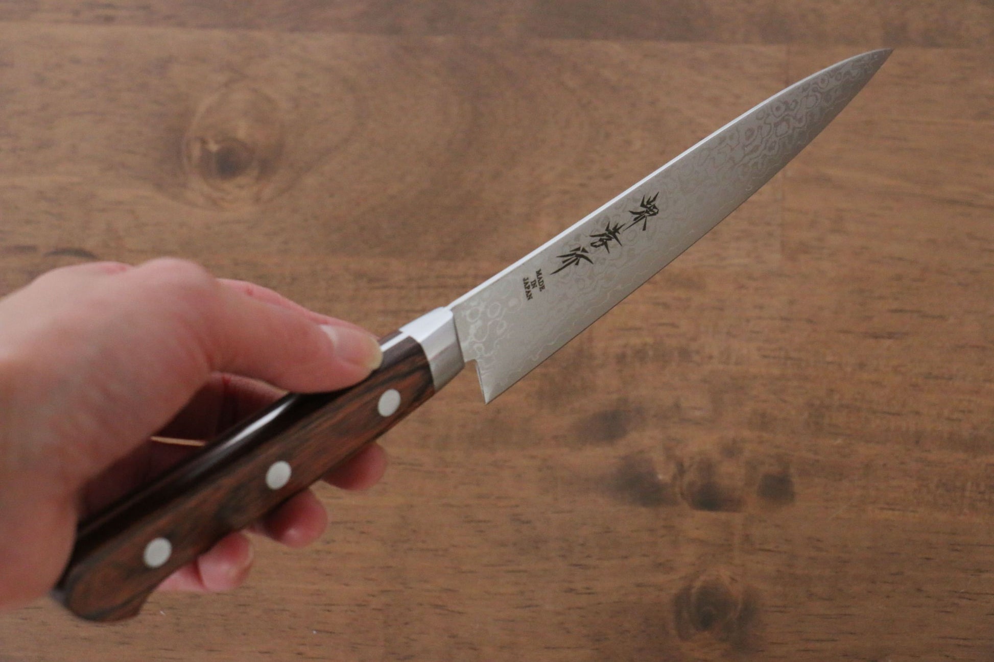 Sakai Takayuki VG10 17 Layer Damascus Mirrored Finish Japanese Santoku & Petty Japanese Knife mm - Japanny - Best Japanese Knife