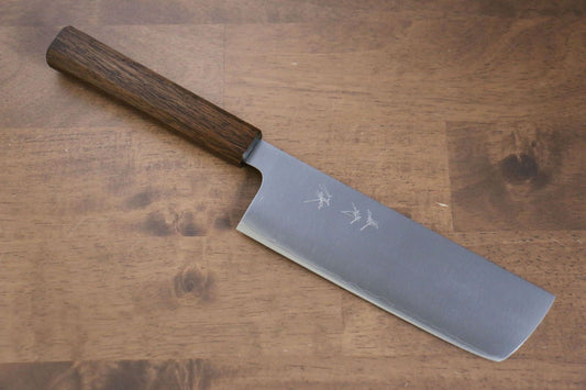 Thương hiệu Yu Kurosaki Vầng trăng HAP40 Dao thái rau chuyên dụng Nakiri dao Nhật 165mm chuôi chuôi  dao gỗ Sồi