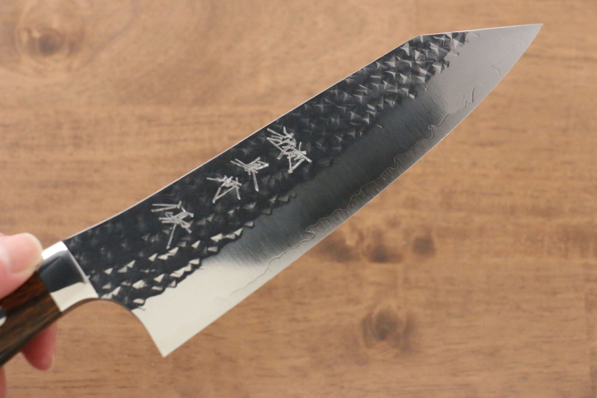 Yu Kurosaki Senko R2/SG2 Hammered Santoku Japanese Knife 180mm Ironwood Handle - Japanny - Best Japanese Knife