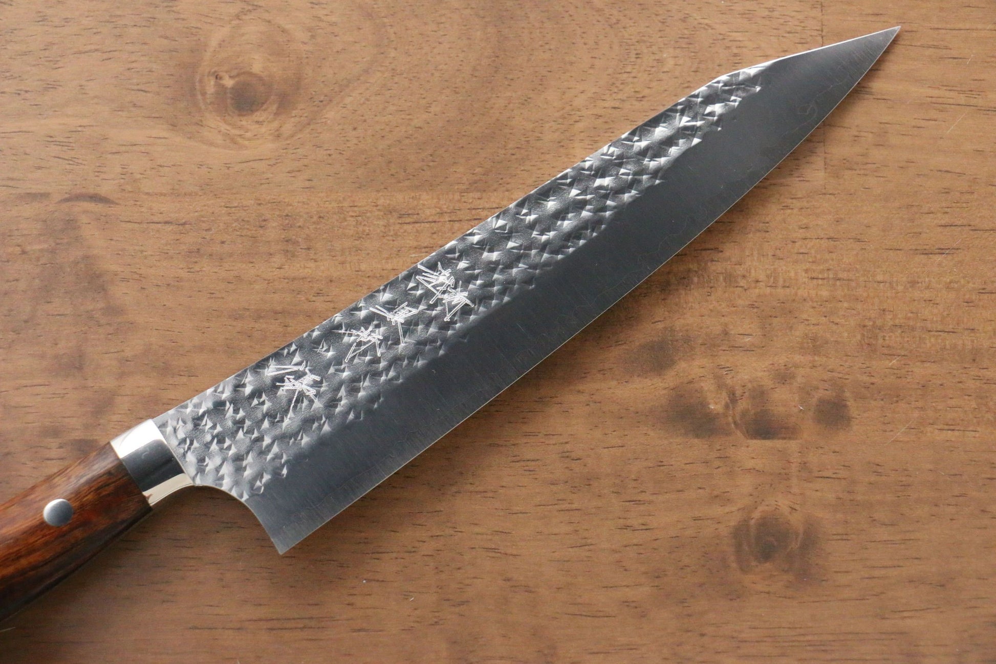 Yu Kurosaki Senko R2/SG2 Hammered Gyuto Japanese Knife 210mm Ironwood Handle - Japanny - Best Japanese Knife