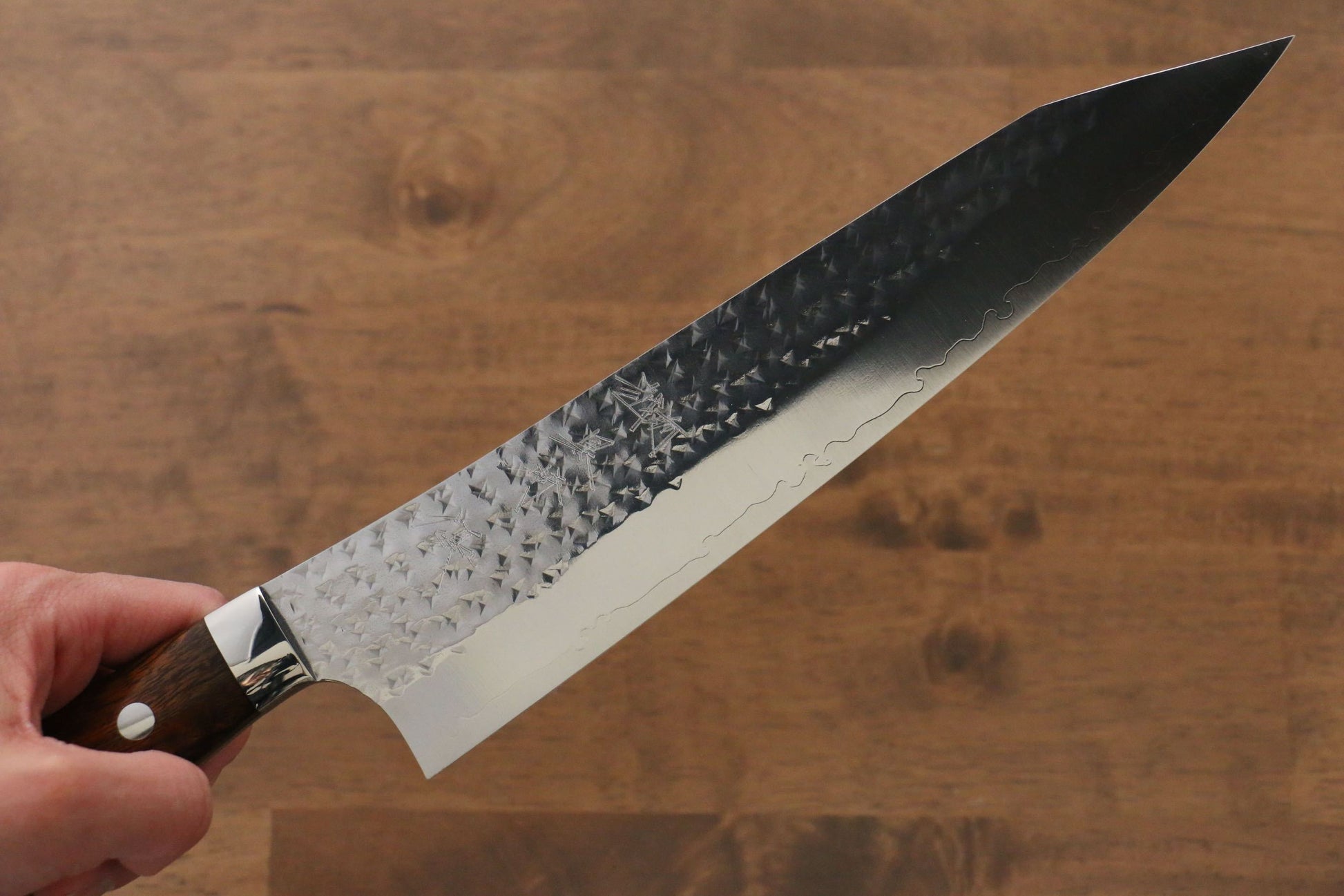 Yu Kurosaki Senko R2/SG2 Hammered Gyuto Japanese Knife 210mm Ironwood Handle - Japanny - Best Japanese Knife