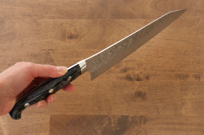 Yu Kurosaki Shizuku R2/SG2 Hammered Gyuto Japanese Knife 240mm Purple Acrylic Handle - Japanny - Best Japanese Knife