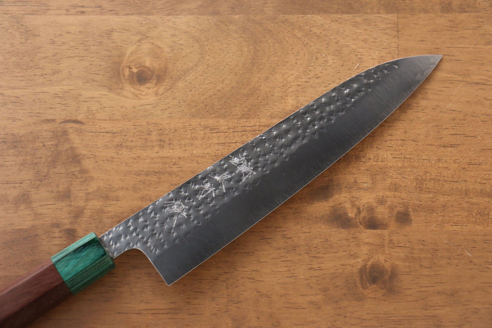 Yu Kurosaki Senko R2/SG2 Hammered Gyuto Japanese Knife 210mm Shitan Handle - Japanny - Best Japanese Knife