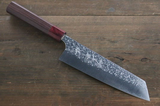Yu Kurosaki Shizuku R2/SG Hammered Bunka Japanese Chef Knife 165mm - Japanny - Best Japanese Knife